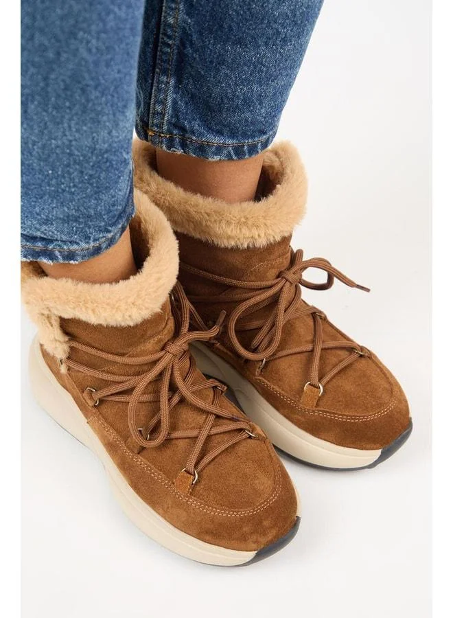 Manijero  (Gabriella) Women's Real Leather Inside Fur Laced Boot. for Women | Best Price UAE