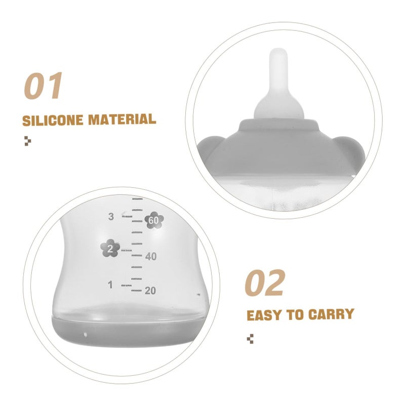 2PCS Portable Pet Nursing Bottle For Newborn Puppies Kittens Soft Feeding Bottle Heat Resistant Travel Outdoor Use - Image 4