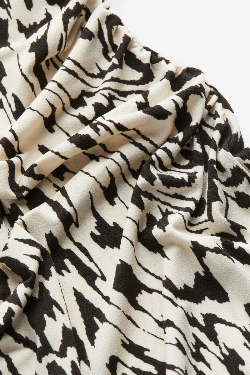 H&M High Neck Ruched Dress