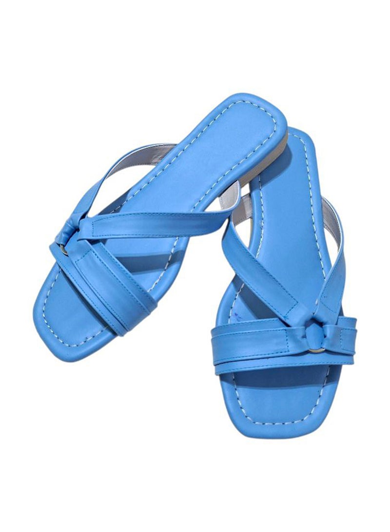 Karisma Flat Simple Design Strappy Slippers - Image 1