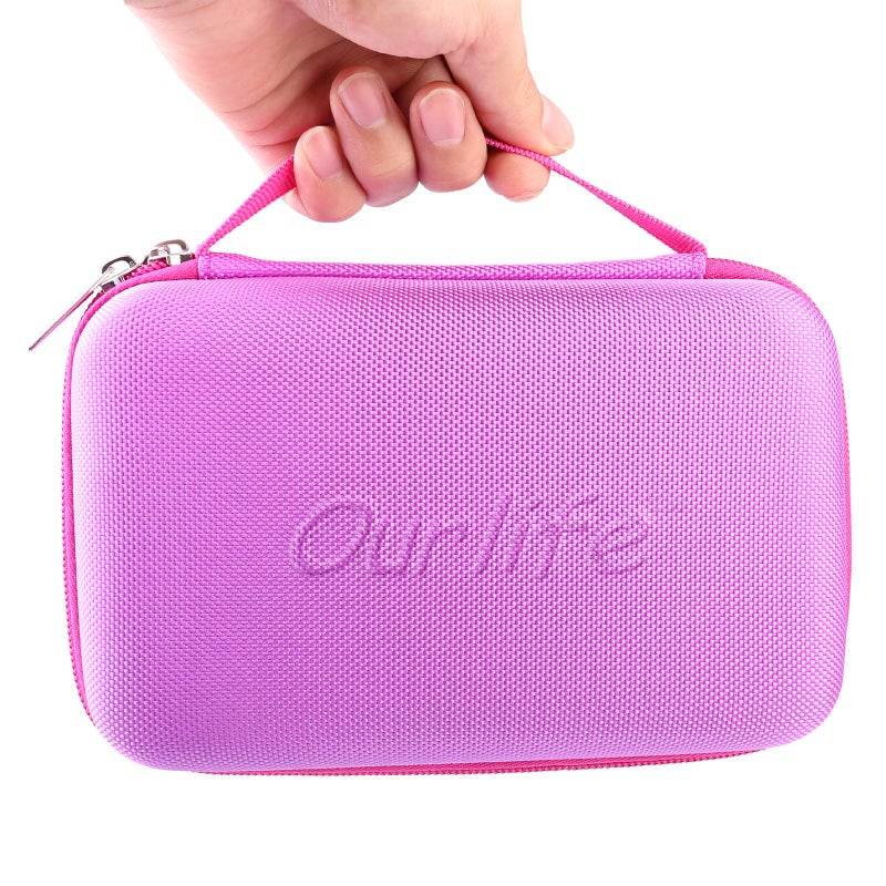 Ourlife حقيبة كاميرا الأطفال Ourlife حقيبة سفر صلبة حالة واقية لكاميرا رقمية ملحقات كاميرا الأطفال لحقيبة الكاميرات للأطفال، بطاقة الذاكرة وكابل USB (أزرق) - Image 5