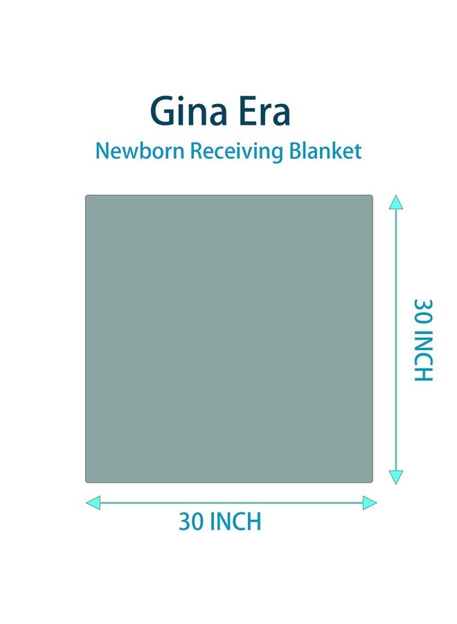 Gina Era Flannel Receiving Blankets, Baby Swaddle Blankets 100% Cotton 4 Pcs One Size 30 X 30 Inch for Baby Boy or Baby Girl (Style11) - Image 3