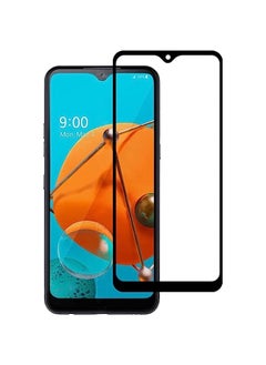 HuHa Tempered Glass Screen Protector Compatible For LG K51 Full Glue Full Screen Tempered Glass Film