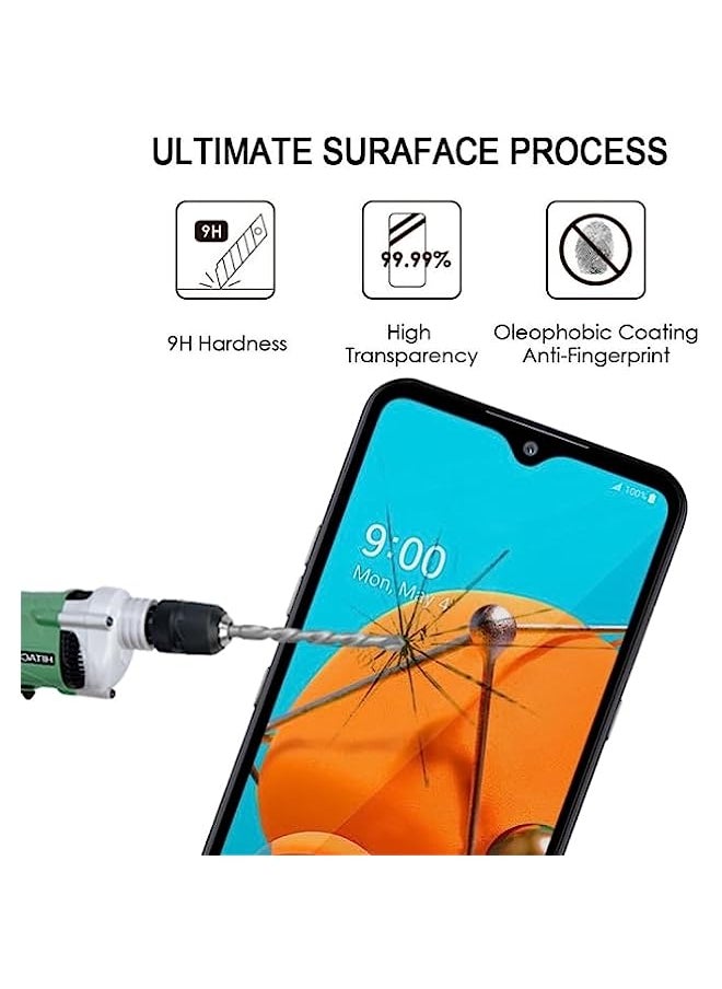 HuHa - HuHa Tempered Glass Screen Protector Compatible For LG K51 Full Glue Full Screen Tempered Glass Film - Image 1