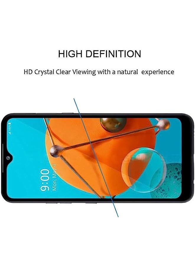 HuHa - HuHa Tempered Glass Screen Protector Compatible For LG K51 Full Glue Full Screen Tempered Glass Film - Image 1