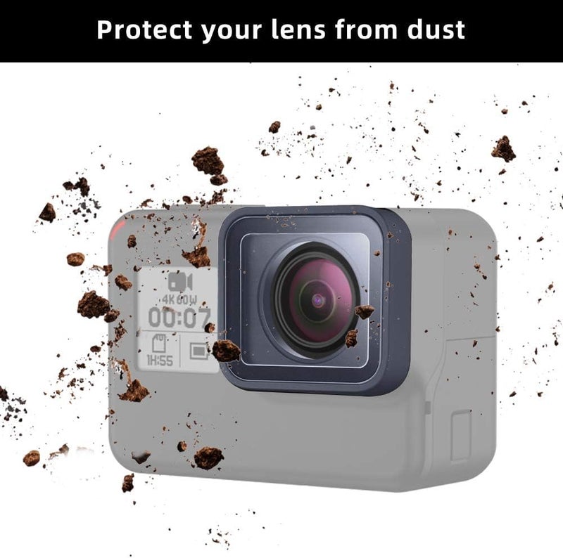ParaPace Protective Lens Replacement for GoPro Hero 6/5 Black Glass Cover Case Action Camera Accessories Kits(Gray) - Image 3