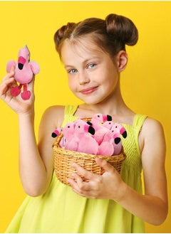 Generic Adorable Mini Flamingo Plush Keychain 5 Inch Adroable Stuffed Doll Suitable for DIY Projects and Party Favors  - Image 2