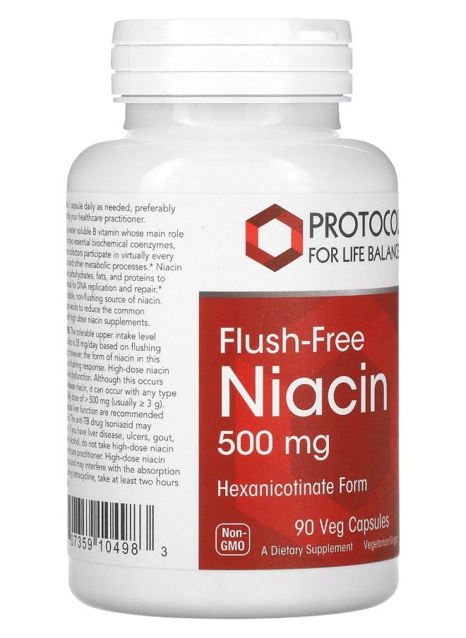 Protocol For Life Balance Flush-Free Niacin 90 Veg Capsules  - Image 2