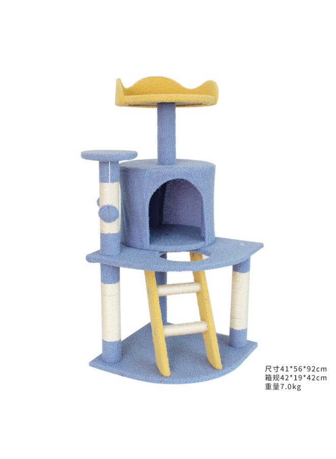 Cat Climbing Rack Large Cat Rack Cat Nest Cat Tree Integrated Cartoon Crown Cat Villa Cat Scratch Column Cat Scratch Board Source