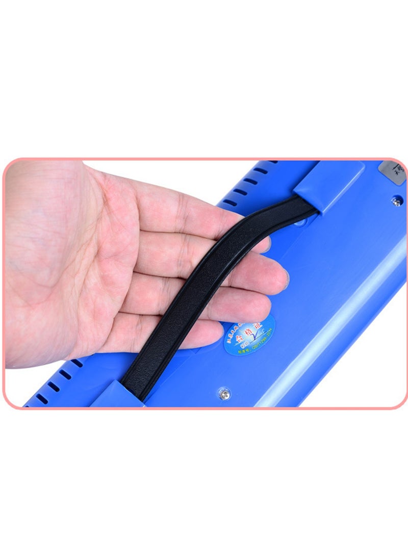 Generic 32 Key Melodica Musical Instrument Air Piano Keyboard Mouth Organ, Melodicas with Carrying Bag, Manual, Double Mouthpieces, Wipe Cloth, Long Tubes (Blue)  - Image 3