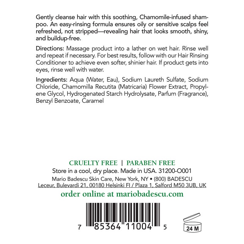 Mario Badescu Chamomile Shampoo for Oily and Sensitive Scalps | Gentle Shampoo that Clarifies and Soothes |Formulated with Chamomile Extract| 16 FL OZ - Image 3