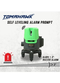 Tomahawk TOMAHAWK Professional TLLB05N 5 Line 3D Horizontal and Vertical Green Laser Cross Self Leveling Laser Level Waterproof Rechargeable  - Image 5