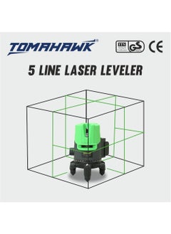 Tomahawk TOMAHAWK Professional TLLB05N 5 Line 3D Horizontal and Vertical Green Laser Cross Self Leveling Laser Level Waterproof Rechargeable  - Image 3