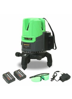 Tomahawk TOMAHAWK Professional TLLB05N 5 Line 3D Horizontal and Vertical Green Laser Cross Self Leveling Laser Level Waterproof Rechargeable  - Image 1