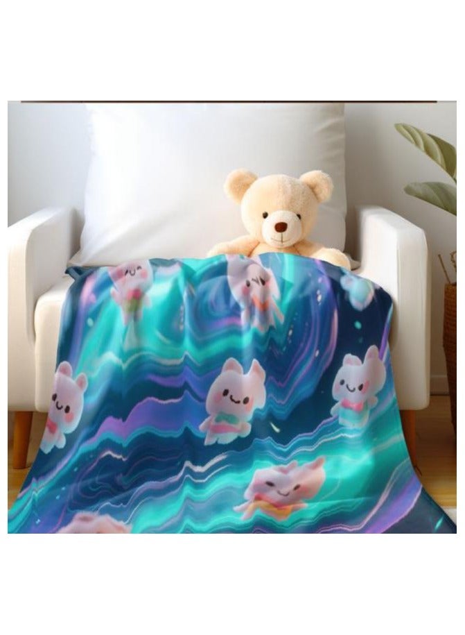 general Flannel thin blanket (warm and comfortable, suitable for sleep, gaming, dust removal and sandproof) 150cm*200cm - 644 - Image 1