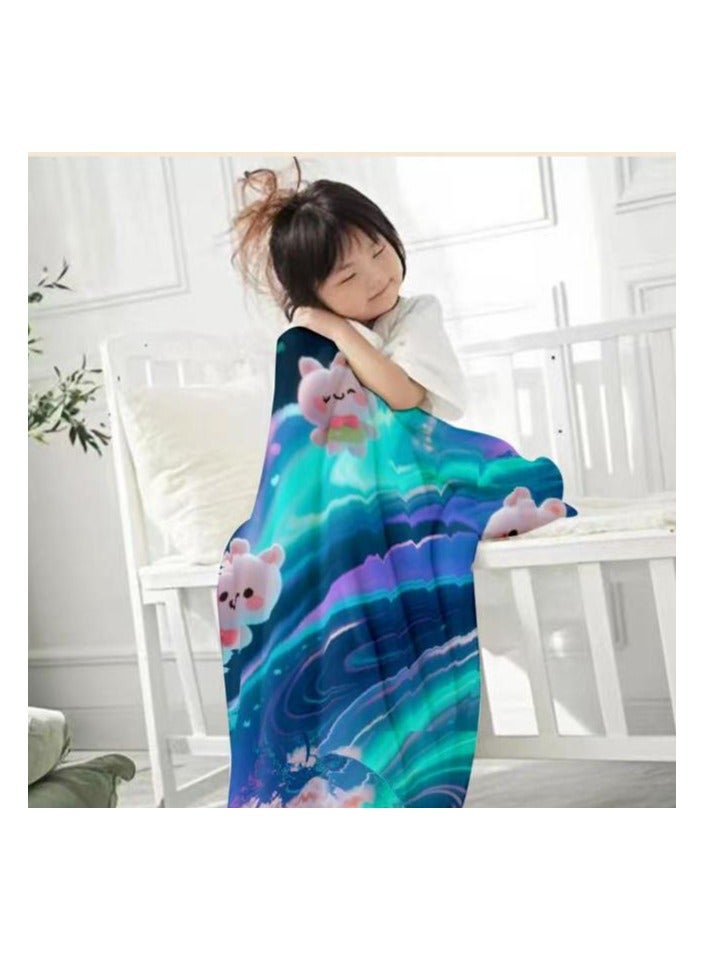 general Flannel thin blanket (warm and comfortable, suitable for sleep, gaming, dust removal and sandproof) 150cm*200cm - 644 - Image 3