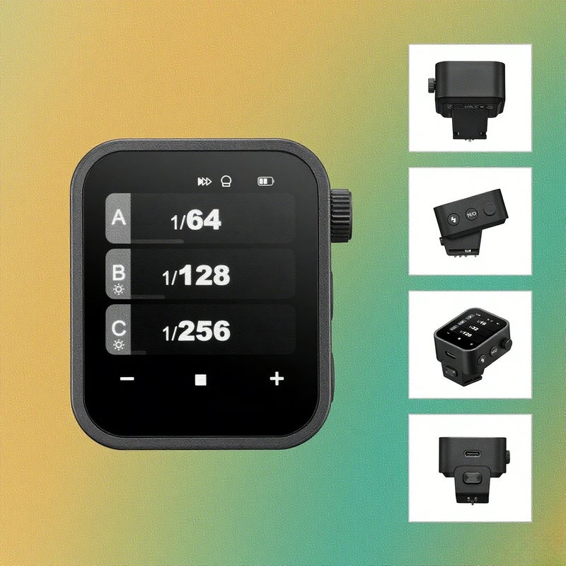X3L 2.4G Wireless Flash Trigger Transmitter TTL Autoflash with Large OLED Touchscreen Multiple Flash Modes with USB Port 32 Channels 16 Groups Compatible with Leica Cameras - Image 3