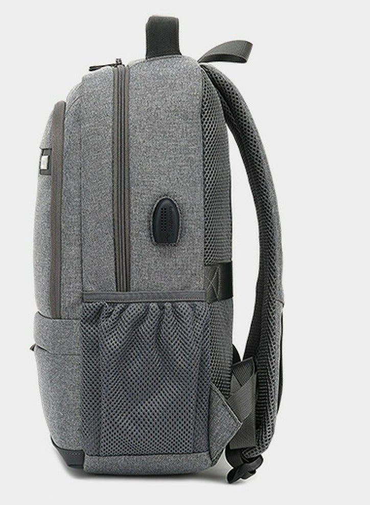 كول بيل رجل كبير قدرة خارجيّ حقيبة ظهر وقت فراغ حاسوب محمول حقيبة رماديّ - Image 2