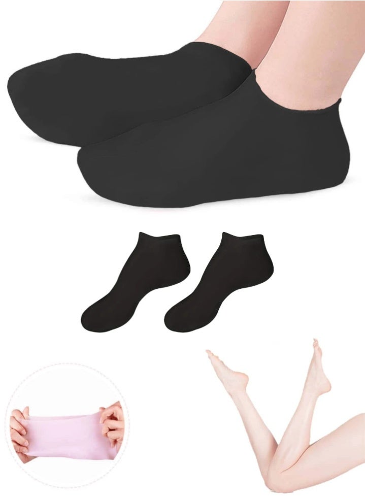 Silicone Foot Spa Socks – Deep Moisturizing for Dry & Cracked Feet – 1 Pair - Image 2