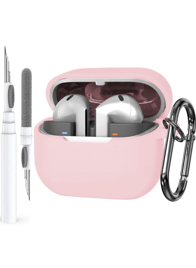 أنيوغرو حافظة Galaxy Buds 3 Pro/Buds 3 من السيليكون لحماية كاملة للجسم (مع قفل أمان)، مقاومة للصدمات والسقوط، غلاف واقي ناعم مع مجموعة تنظيف للرياضة والسفر، أسود - Image 1