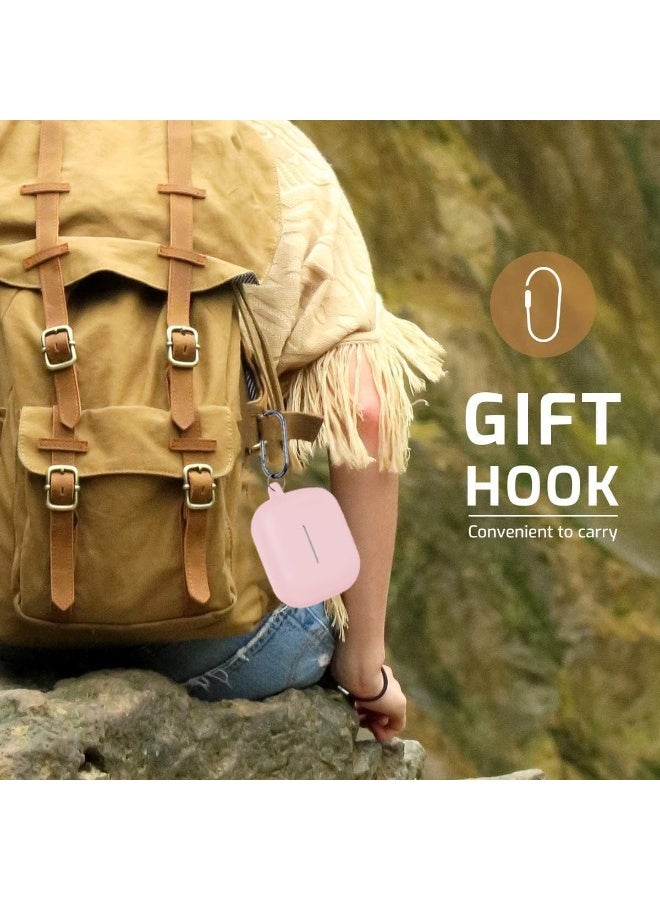 أنيوغرو حافظة Galaxy Buds 3 Pro/Buds 3 من السيليكون لحماية كاملة للجسم (مع قفل أمان)، مقاومة للصدمات والسقوط، غلاف واقي ناعم مع مجموعة تنظيف للرياضة والسفر، أسود - Image 5