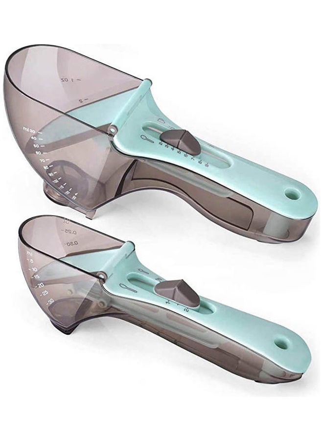 Willy 2 X Adjustable Measuring Cups And Spoons Sets Multicolour - Image 1