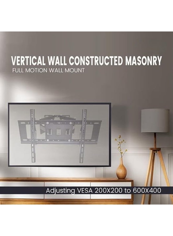 Full Motion TV Wall Mount Stand for 32-75 Inch Screens, Tilt, Rotate, VESA Up to 400x400mm - Image 3