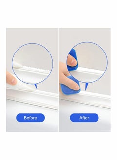 KASTWAVE Silicone Sealant Remover and Bath Sealant Strip 6 Pack, 4 Sealant Finishing Tools, 2 Rolls Self Adhesive White Silicone Seal Strip, Waterproof Mildew Sealant Tape Caulk Tool for Wall  - Image 2
