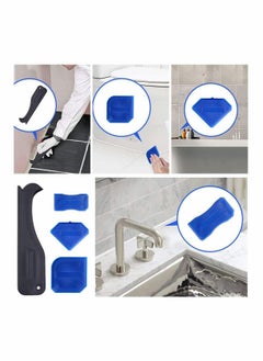 KASTWAVE Silicone Sealant Remover and Bath Sealant Strip 6 Pack, 4 Sealant Finishing Tools, 2 Rolls Self Adhesive White Silicone Seal Strip, Waterproof Mildew Sealant Tape Caulk Tool for Wall  - Image 3