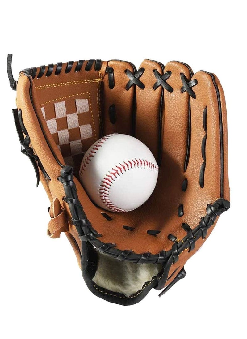 Y&D Baseball Glove, Sports Batting Gloves with PU Leather Left Hand Catcher's Mitt 10.5"/12.5" for Kids Youth Adults  - Image 3