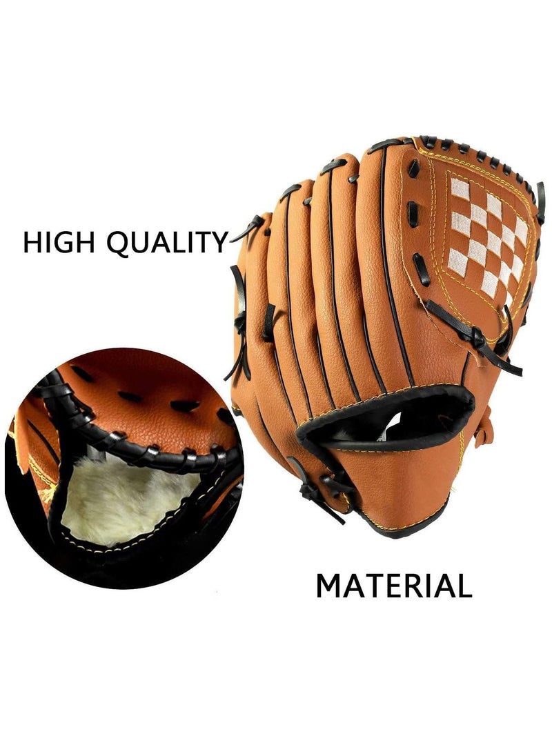 Y&D Baseball Glove, Sports Batting Gloves with PU Leather Left Hand Catcher's Mitt 10.5"/12.5" for Kids Youth Adults  - Image 5