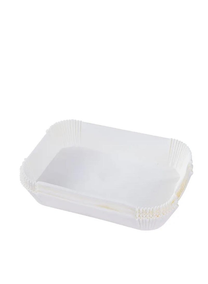 Bluejw Air Fryer Disposable Paper Liner for Ninja Dual 100PCS Non-Stick Air Fryer Liners Rectangle  Air Fryer Accessories Baking Paper  SIZE 22x14 CM - Image 2