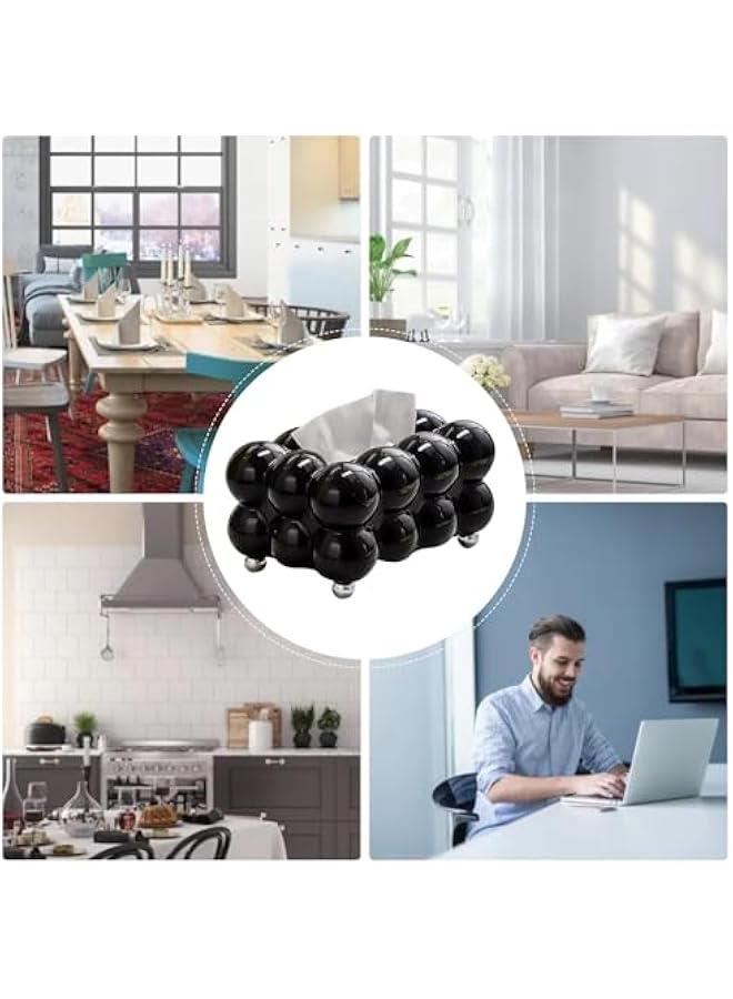 Bubble Shaped Tissue Box - Marsh Malow Shaped Tissue Box | Creative Tissue Box | Decorative Tissue Box | Facial Paper Organizer Dispenser | Cloud Shaped Tissue Box | Bubble Tissue Holder for Car - Image 5