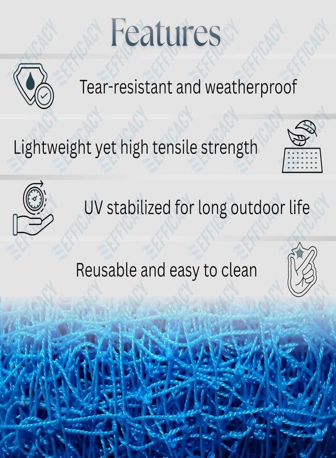 Efficacy Dog Catcher Net with (Blue) Net Frame 83x59 Cm Fixed Handle 116 cm Nylon Net & Mild Steel Rod Animal Control Catcher U-Shaped Frame Design for Dog and Other Stray Wild Life Animals Rescues - Image 4