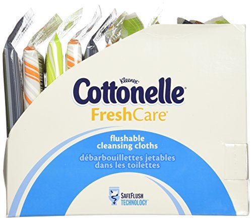 Cottonelle Fresh Care Flushable Wipes, Travel Pack, 12 Travel Packs of 10 Cloths Each (120Ct) - Image 3