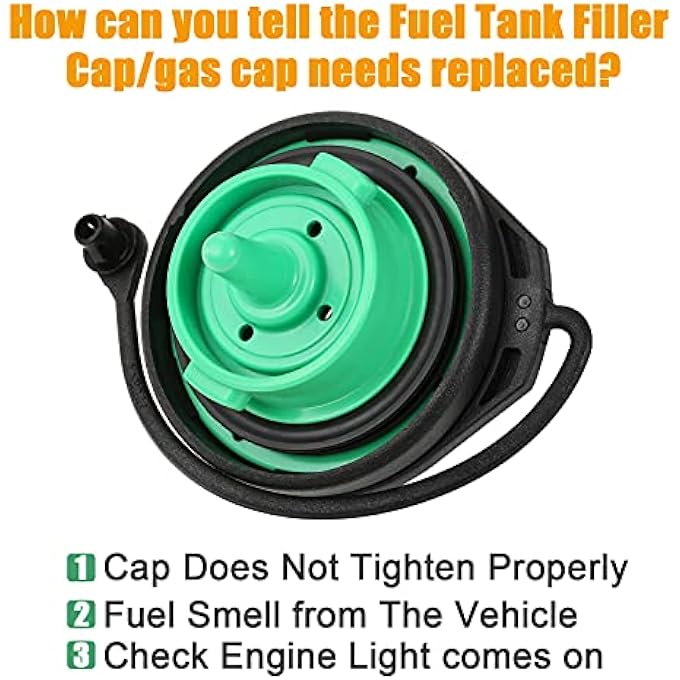 ريحني غطاء الوقود من Gohantee 8K0201550N غطاء خزان الوقود متوافق مع أودي A4 A4 كواترو A5 A5 كواترو A8 كواترو Q5 RS5 S4 S5 S8 SQ5 Allroad استبدال غطاء تعبئة الوقود 8K0 201 550N - Image 5