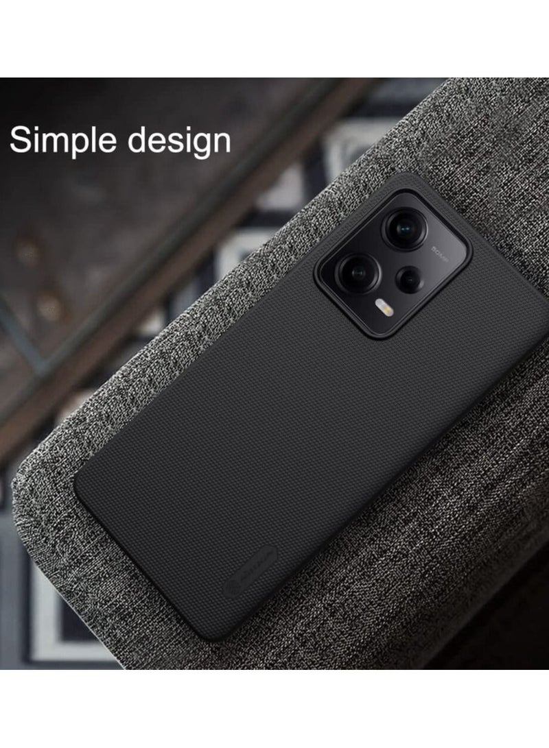 Nillkin Xiaomi Redmi Note 12 Pro Case Cover Super Frosted Shield Pro Matte All-Round Protection Ultra Thin Anti-Scratch Cover for Xiaomi Redmi Note 12 Pro 5G Black - Image 2