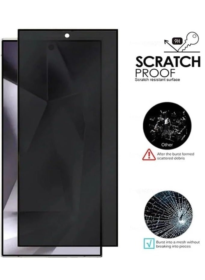 MIGOFAST Samsung Galaxy S24 Ultra Privacy Glass Screen Protector 9H Full Coverage Screen Tempered Glass Anti-Spy Bubble Free Case Friendly Screen Protector - Image 4
