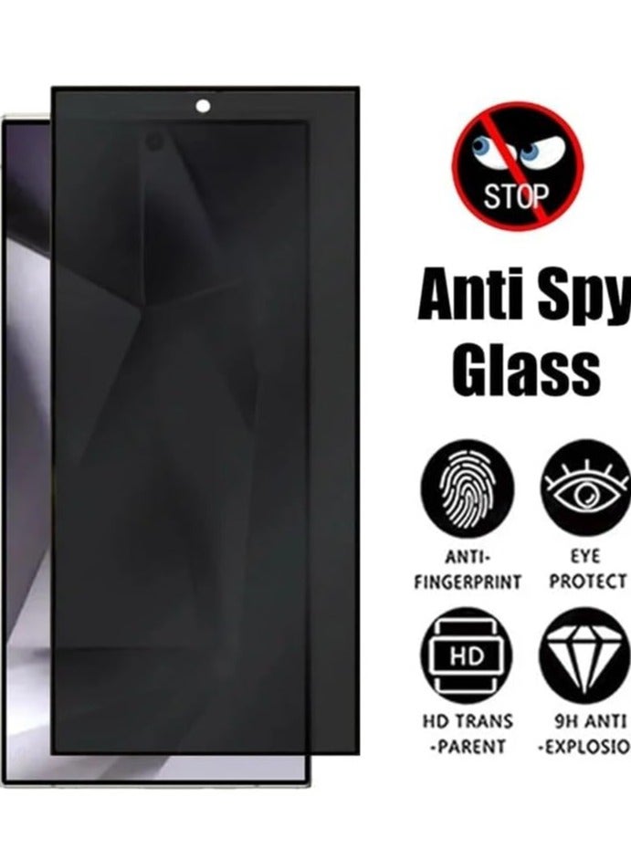 MIGOFAST Samsung Galaxy S24 Ultra Privacy Glass Screen Protector 9H Full Coverage Screen Tempered Glass Anti-Spy Bubble Free Case Friendly Screen Protector - Image 2