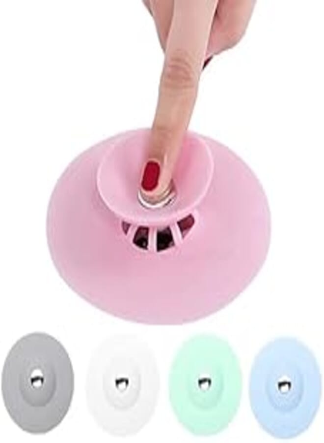 OR Shower drain stopper floor drain rubber circle silicone plug for shower bathtub plug bathroom leakage-proof drain pvc sink basin 