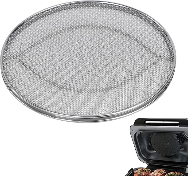 Croask Splatter Shield for Ninja FG551 Foodi,Accessories for Ninja Foodi Smart XL 6-in-1 Indoor Grill,Stainless Steel Splatter Screen - Image 1
