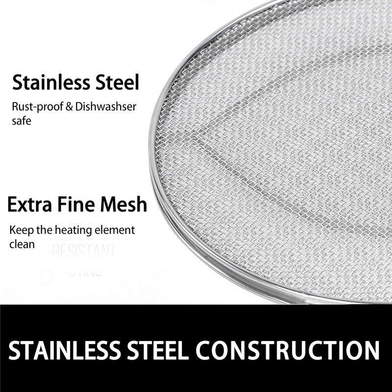 Croask Splatter Shield for Ninja FG551 Foodi,Accessories for Ninja Foodi Smart XL 6-in-1 Indoor Grill,Stainless Steel Splatter Screen - Image 4