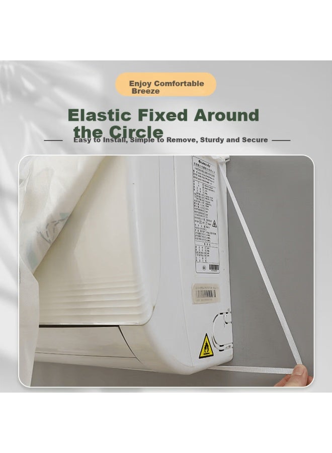 Purpavwinner Air Conditioner Dust Cover Anti-direct Blow Windproof Curtain For Home Use Pregnant Women Maternity Baby Universal 1p-1.5hp Ac Wind Shield 86cm Happy Journey - Image 3