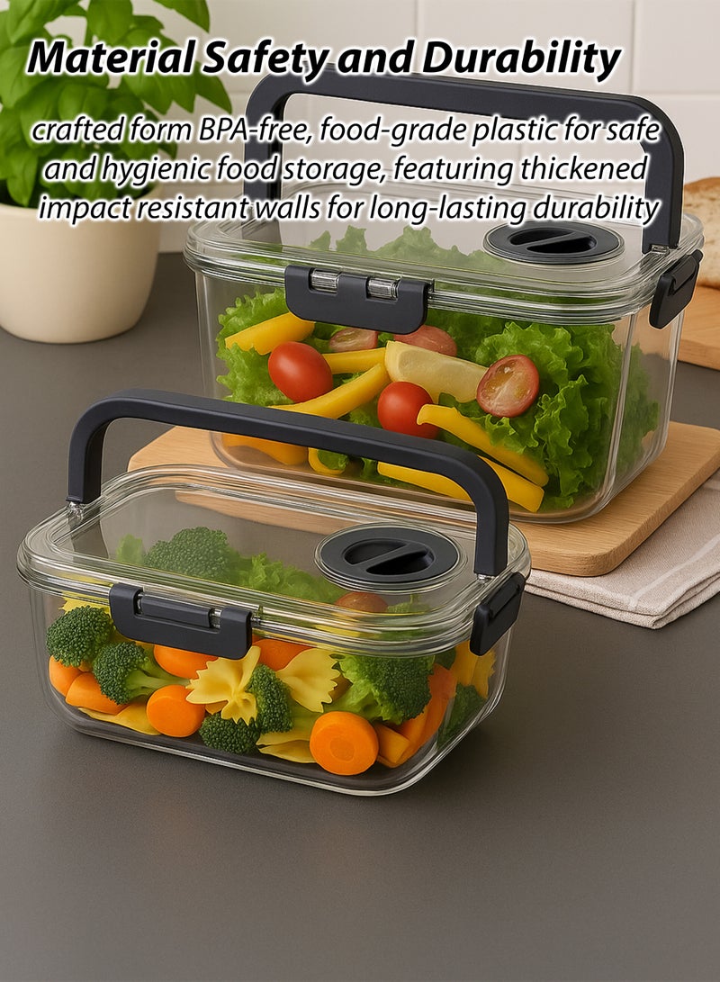 Toshionics 7.2L Airtight Food Storage Container with Date Indicator Dial – T114609 | Large BPA-Free Plastic Lunch Box with Handle | Leak-Proof Fresh-Keeping Box for Meal Prep, Leftovers, Refrigerator & Freezer Use - Image 5