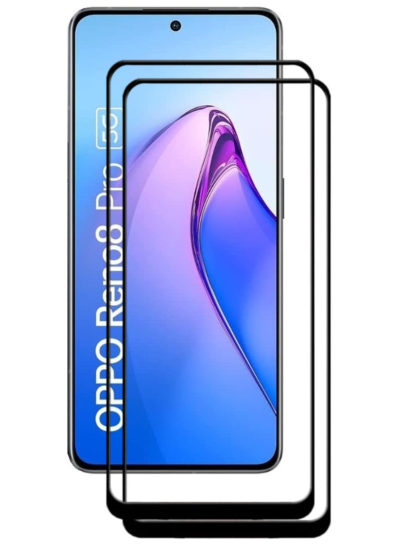 ACLIX 2 Pieces Antistatic ESD Dustproof Premium Quality High Definition Tempered Glass Screen Protector Designed For Oppo Reno8 Pro - Image 1
