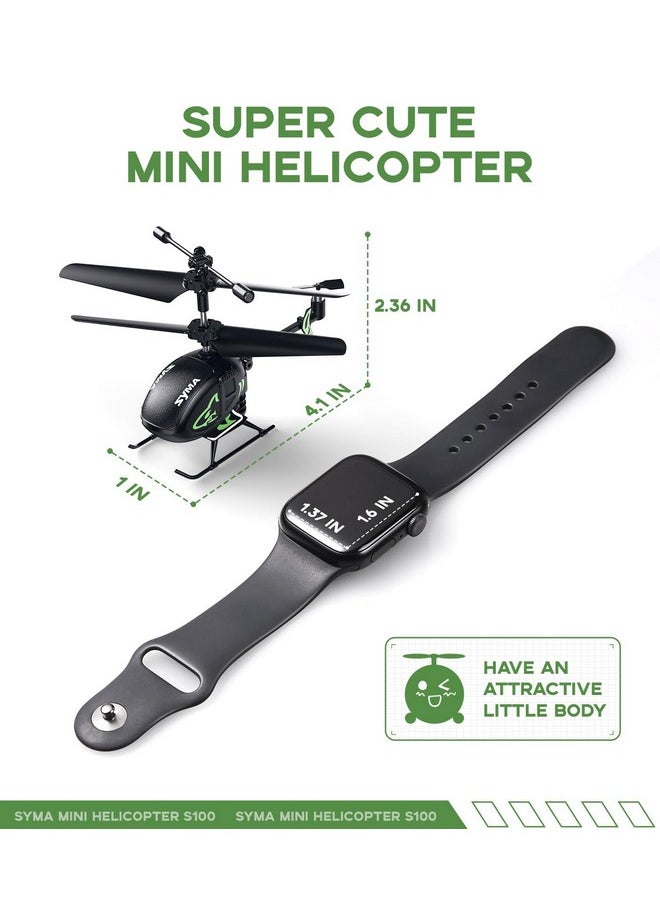 S100 Mini Rc Helicopter With Gyro Stabilizer, Altitude Hold, 3.5 Channel, 5-7 Min Flight Time