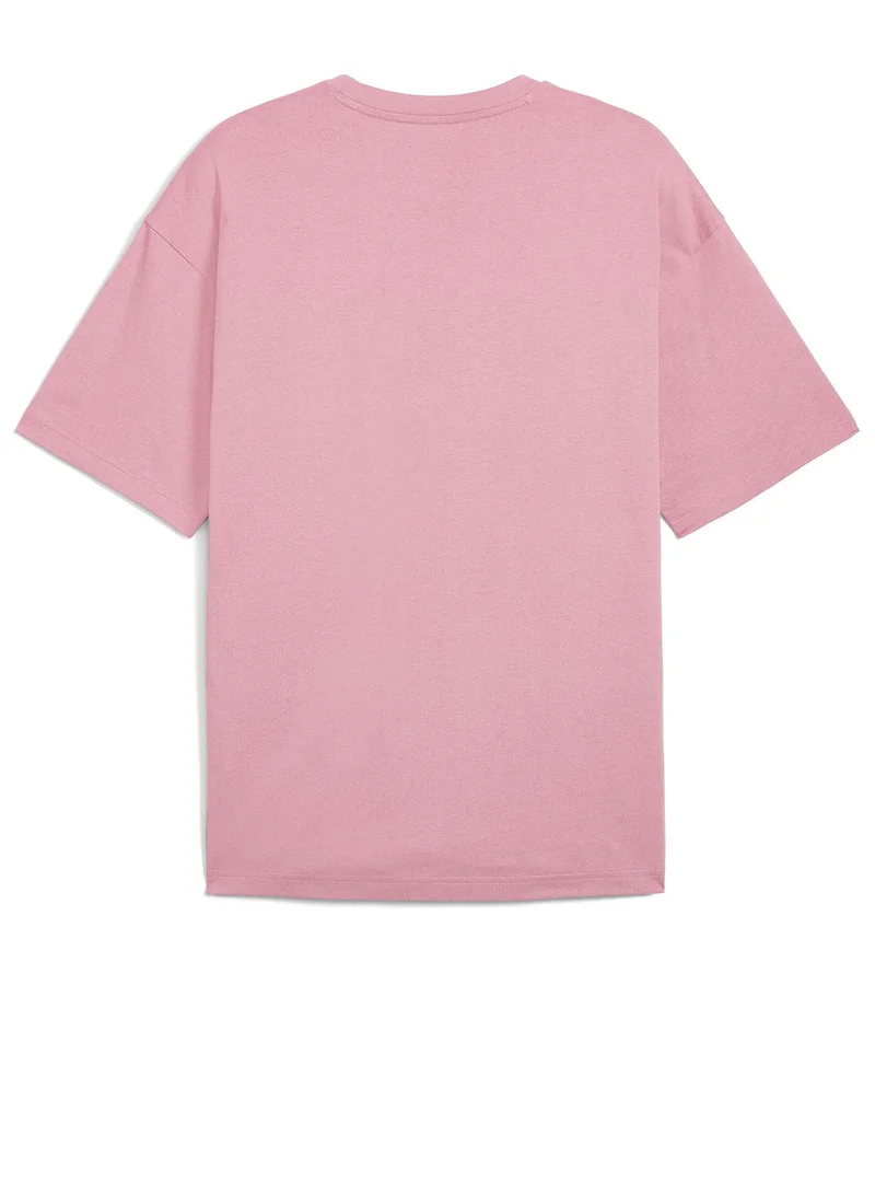 PUMA poised pink Wardrobe Essential Oversized T-Shirt for Men | Best Price UAE