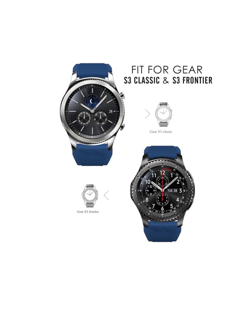 Silicone Bands 22MM Strap For Samsung galaxy watch3 45mm/galaxy 46mm/Gear S3/Huawei watch GT3 46MM/GT2E/GT2 Pro/GT GT2 46MM/Honor Magic Watch2 46mm/Amazfit GTR 2/2e/3/4 - Image 3