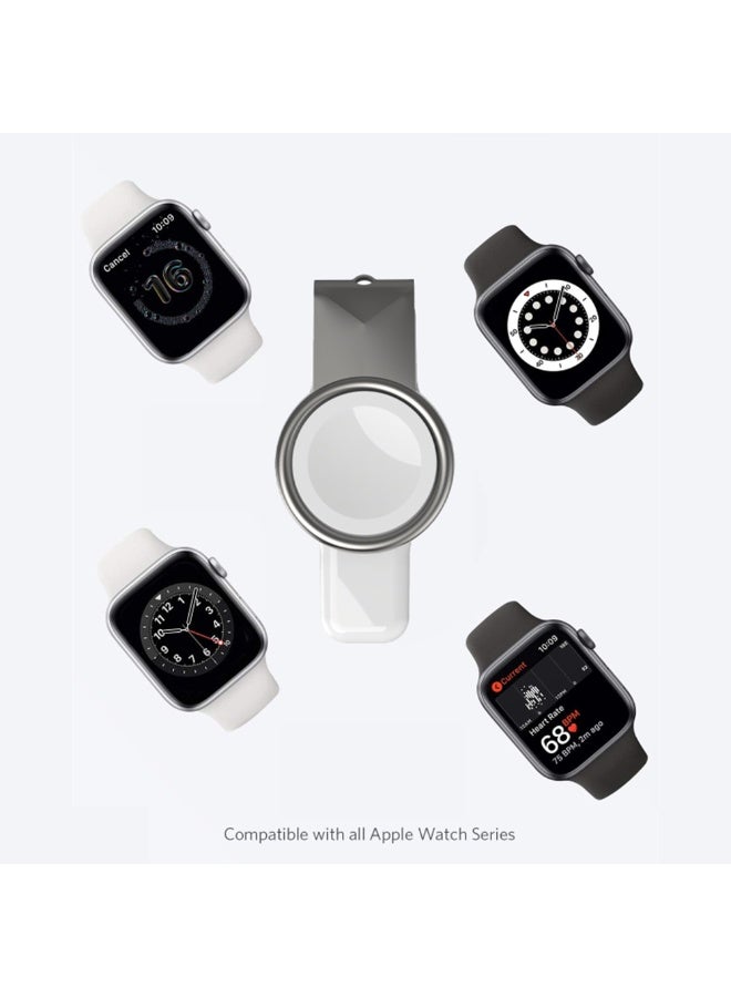 عام شاحن ساعة آبل مغناطيسي 2 في 1 محمول – USB + Type-C – شحن سريع لجميع Apple Watch - Image 5