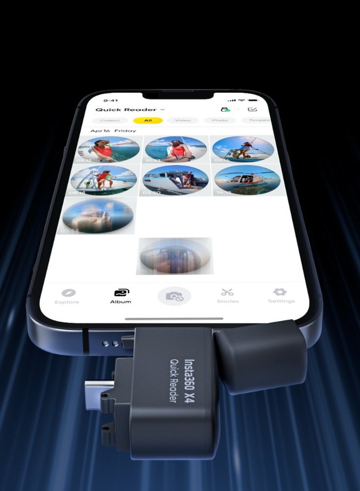 Insta360 X4 Quick Reader - Black Quick Reader - Image 3